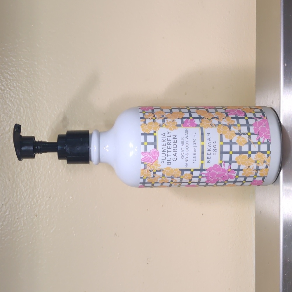 New Beekman 1802 Goat Milk Hand&Body Wash 12.5fl.oz Plumeria Butterfly Garden